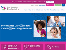 Tablet Screenshot of eastsuburbanpediatrics.com